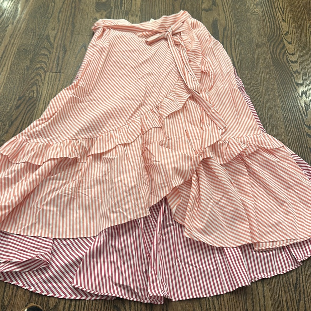 Anthropologie Maeve striped ruffle penny skirt - Picture 4 of 6